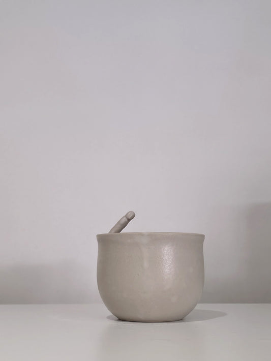 The Penis Cup, handmade ceramic cup, side view 2
