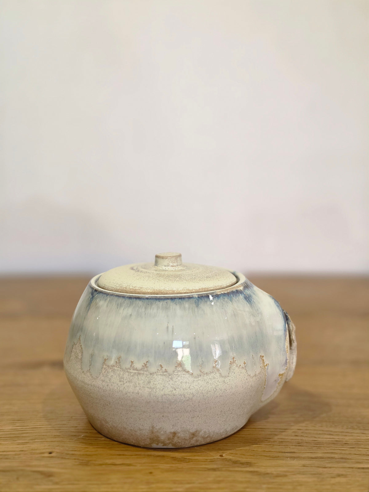 Teri, from below, the lid proud