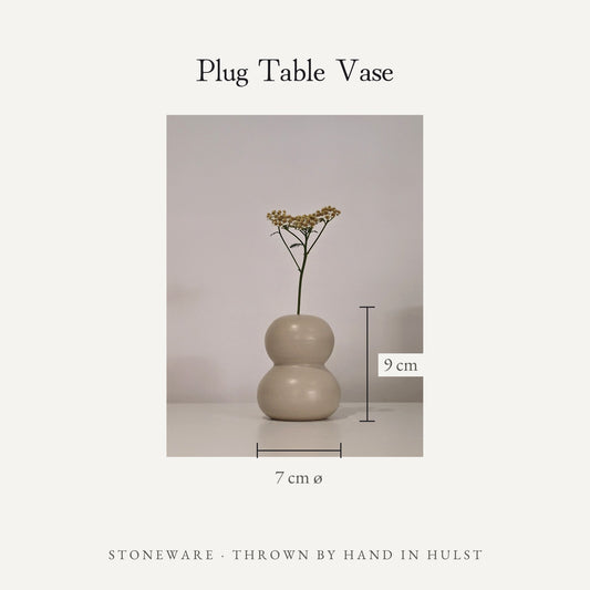 Plug Table Vase — dimensions