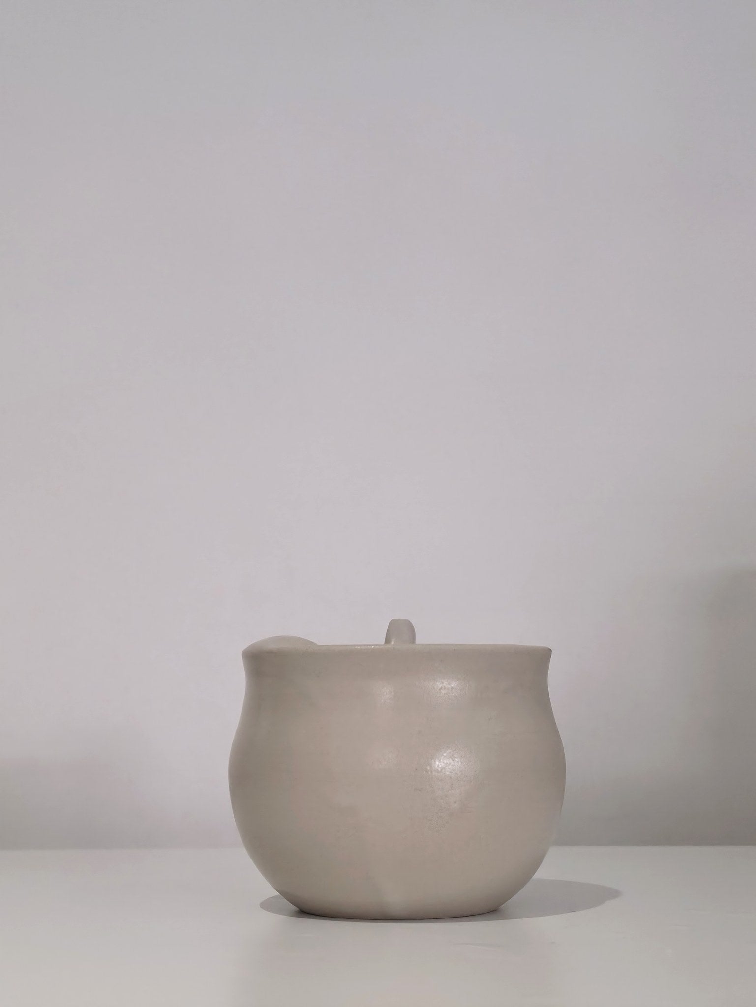 The Teacup, handmade ceramic teacup, front view