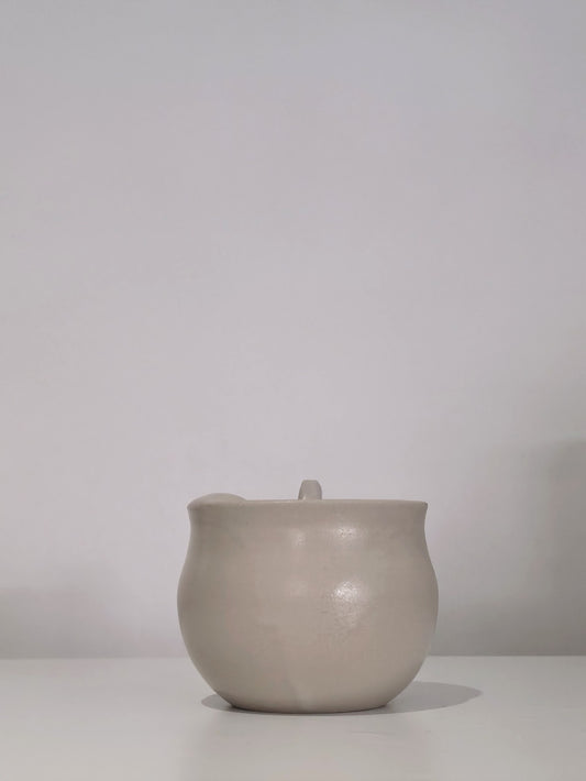 The Teacup, handmade ceramic teacup, front view