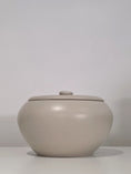 Load image into Gallery viewer, The Vulva Jar, back view with lid, second angle
