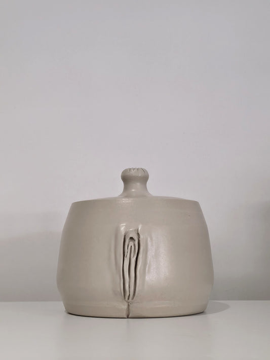 The Vulva Jar, front view without lid